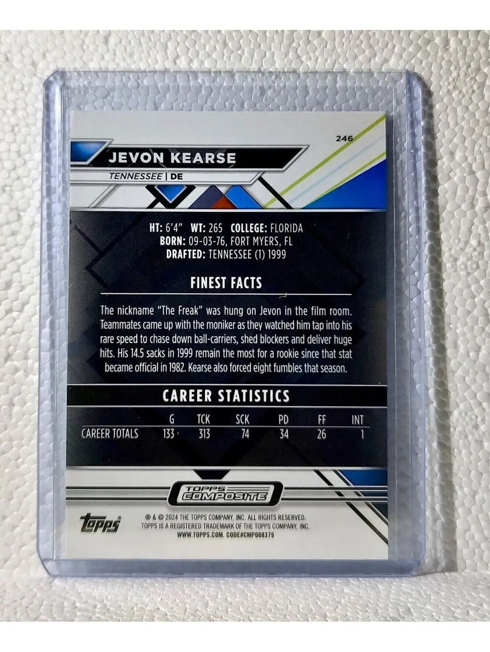 Jevon Kearse 2023 Topps Finest NFL #246 Composite Football Card Tennessee Titans